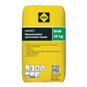 Hmota samonivelační vyrovnávací Sakret BAM 25 kg SAKRET