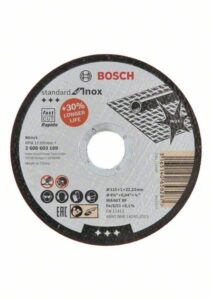 Dělící kotoučna nerez Standard rovný pr. 115mm BOSCH