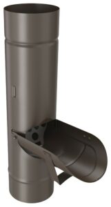 Výklopná klapka DEKRAIN 80 FeZn lakovaná ROBUST Testa di Moro RAL 8014 DEK