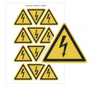 Samolepka Nebezpečí elektřina 50×50 mm