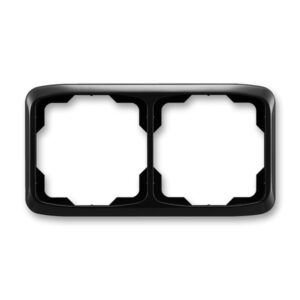 Rámeček dvojnásobný vodorovný Tango černá ABB