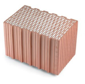 Broušená cihla HELUZ FAMILY 38 2in1 P10 s tepelnou izolací 247×380×249 mm HELUZ