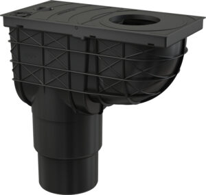 Lapač střešních splavenin DEK DN 110/125 - černá DEK