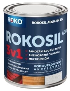 Barva samozákladující ROKOSIL Aqua 3v1 RK 612 sv. červená 0