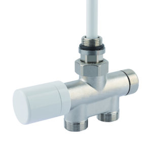 Ventil termostatický jednovtokový přímý bílá hlavice