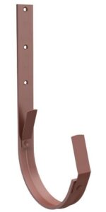 Žlabový hák dlouhý DEKRAIN 280 FeZn lakovaný ROBUST ocelově červený RAL 3009 DEK