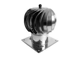 Rotační komínová hlavice TURBOWENT TU150 A odklápěcí základna LOMANCO
