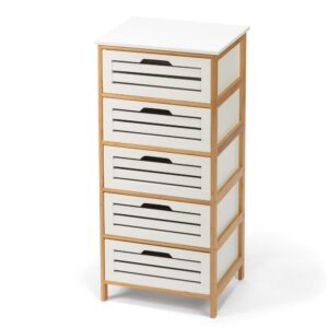 KomodaLORO 5 zásuvek bílá