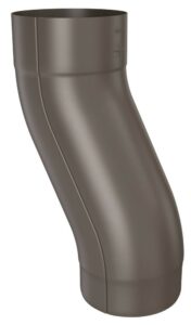 Koleno soklové DEKRAIN 80 FeZn lakované ROBUST Testa di Moro RAL 8014 DEK