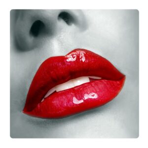 Dekorační obrázek z akrylátového plexiskla s motivem Rtů