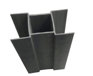 Pozinkovaný držák podhrabové desky o výšce 300 mm na průměr sloupku 48 mm AZ Plotové centrum