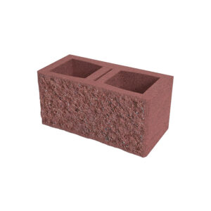 Tvárnice plotová štípaná DITON A jednostranná bez fazety červená DITON