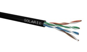 Venkovní instalační kabel UTP Solarix CAT5E PE (305m/bal) Solarix