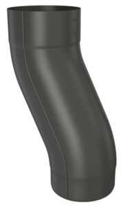 Koleno soklové DEKRAIN 80 FeZn lakované ROBUST černé RAL 9005 DEK