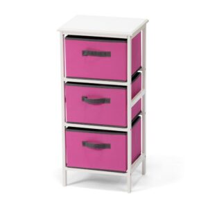 Komoda JANYS 3 boxy růžová