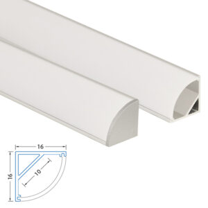 Profil ALU rohový přisazenýKompletní 2m