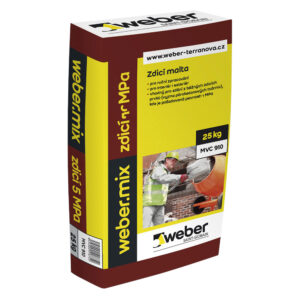 Weber.mix zdící malta pevnost v tlaku 10MPa 25kg/bal WEBER
