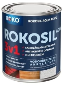 Barva samozákladující ROKOSIL Aqua 3v1 RK 612 stř. modrá 0
