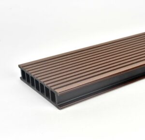 Prkno terasové dřevoplastové Twinson Terrace odstín lískový ořech 140x28×6000 mm DECEUNINCK