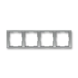 Rámeček čtyřnásobný vodorovný Time ocelová ABB