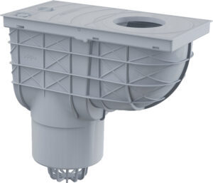 Lapač střešních splavenin DEK spodní DN 125 - šedá DEK