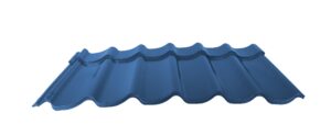 Velkoformátová profilovaná plechová střešní krytina MAXIDEK SP25 modrá