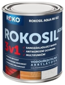 Barva samozákladující ROKOSIL Aqua 3v1 RK 612 černá 0