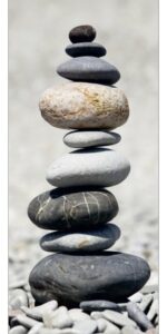 Papírová fototapeta s motivem Pyramida z kamenů