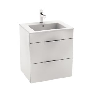 Skříňka se 2 zásuvkami a umyvadlem Jika CUBE 55