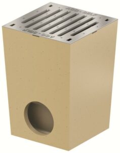 Dvorní vpusť s litinovým roštem ACO Self 250×250