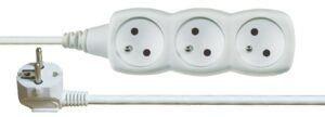 Kabel prodlužovací PVC bílý 230 V 5 m/3 zásuvky EMOS