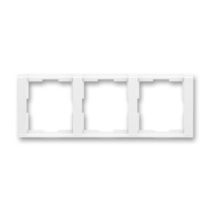 Rámeček trojnásobný vodorovný Time bílá ABB