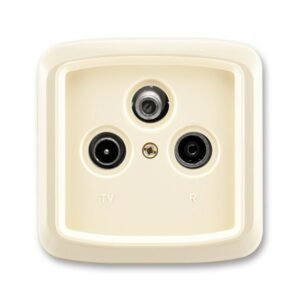 Zásuvka TV/R/SAT kompletní koncová