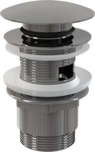 Celokovová umyvadlová výpust Alcaplast A390 CLICK/CLACK s přepadem a závitem 5/4" ALCA PLAST