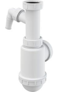 Dřezový sifon Alcaplast A443P DN50/40 s převlečnou maticí 6/4“ a přípojkou ALCA PLAST