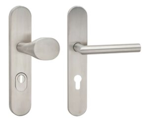 Kování štítové bezpečnostní Cobra C501 PZ90 nerez