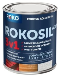Barva samozákladující Rokosil Aqua 3v1 RK 612 bílá 3 l ROKOSPOL