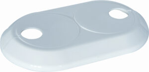 Krycí rozeta dvojitá na potrubí 2×28 mm