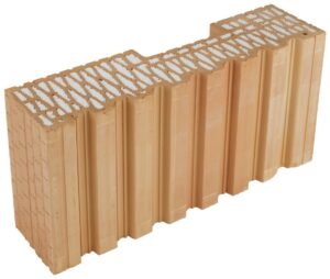 Broušená cihla HELUZ FAMILY 50-K-1/2 2in1 poloviční krajová