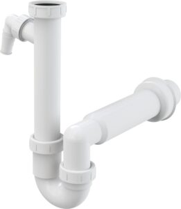 Trubkový sifon Alcaplast A81 DN50 s převlečenou maticí 6/4“ a přípojkou ALCA PLAST