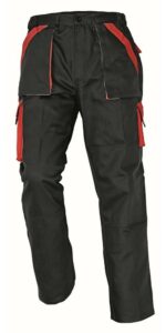 Kalhoty Cerva MAX černá/červená 60 CERVA
