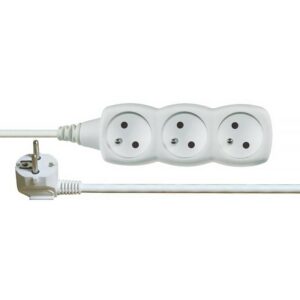 Kabel prodlužovací PVC bílý 230 V 2m/3 zásuvky EMOS