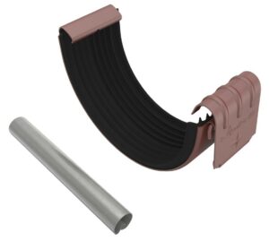 Žlabová spojka DEKRAIN 330 FeZn lakovaná ROBUST ocelově červená RAL 3009 DEK