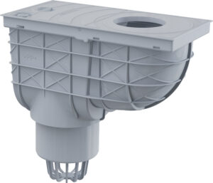 Lapač střešních splavenin DEK spodní DN 110 - šedá DEK