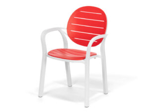 Polypropylenová židle MOLLY červená