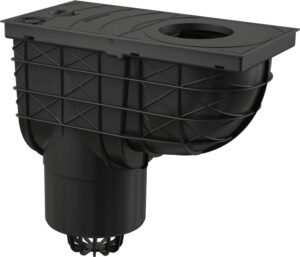 Lapač střešních splavenin DEK spodní DN 125 - černá DEK