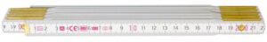 Metr skládací dřevěný PROFI bílý 1 m EURO NARADI