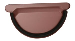 Čelo žlabu s těsněním DEKRAIN 250 FeZn lakované ROBUST ocelově červené RAL 3009 DEK