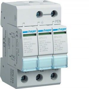 Svodič přepětí T2 3pól 20 kA