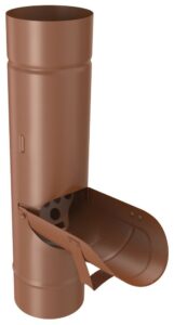 Výklopná klapka DEKRAIN 100 FeZn lakovaná ROBUST cihlově červená RAL 8004 DEK